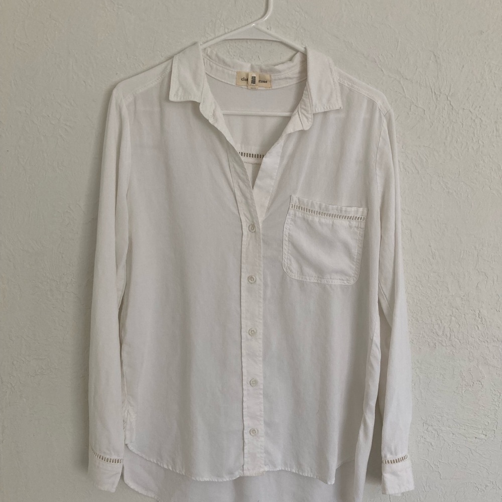 Cloth & Stone white button up small